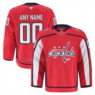 Camiseta Hockey Washington Capitals Primera Personalizada Rojo