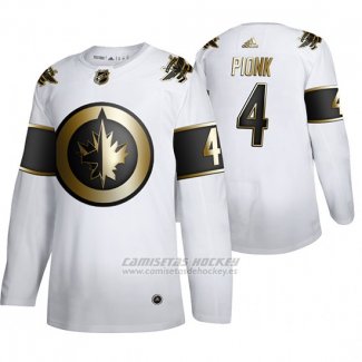 Camiseta Hockey Winnipeg Jets Neal Pionk Golden Edition Limited Blanco
