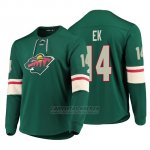 Camiseta Minnesota Wild Joel Eriksson Ek Platinum Verde