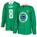 Camiseta Vancouver Canucks Christopher Tanev Practice Verde