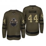 Camiseta Edmonton Oilers 44 Zack Kassian Camo Salute To Service
