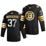 Camiseta Hockey Boston Bruins Patrice Bergeron Golden Edition Limited Autentico 2020-21 Negro Camiseta Hockey Boston Bruins Patrice Bergeron Golden Edition Limited Autentico 2020-21 Negro