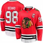 Camiseta Hockey Chicago Blackhawks Connor Bedard Primera Captains Patch Breakaway Rojo