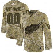 Camiseta Hockey Detroit Red Wings 2019 Salute to Service Personalizada Camuflaje