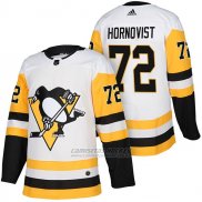 Camiseta Hockey Hombre Autentico Pittsburgh Penguins 72 Patric Hornqvist Away 2018 Blanco