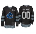 Camiseta Hockey Hombre Vancouver Canucks Personalizada Negro