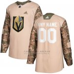 Camiseta Hockey Hombre Vegas Golden Knights Camo Autentico 2017 Veterans Day Stitched Personalizada