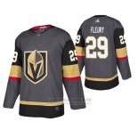 Camiseta Hockey Vegas Golden Knights Marc Andre Fleury Autentico Gris
