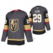 Camiseta Hockey Vegas Golden Knights Marc Andre Fleury Autentico Gris