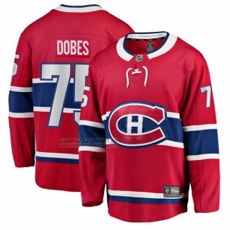 Camiseta Hockey Montreal Canadiens Jakub Dobes Primera Breakaway Rojo