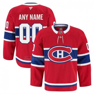 Camiseta Hockey Montreal Canadiens Primera Personalizada Rojo