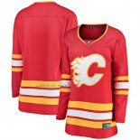 Camiseta Hockey Mujer Calgary Flames Primera Breakaway Rojo
