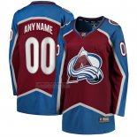 Camiseta Hockey Mujer Colorado Avalanche Primera Breakaway Personalizada Rojo