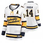 Camiseta Hockey Mujer Nashville Predators Mattias Ekholm Breakaway Jugador 2020 Winter Classic Blanco Camiseta Hockey Mujer Nashville Predators Mattias Ekholm Breakaway Jugador 2020 Winter Classic Blanco