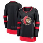 Camiseta Hockey Mujer Ottawa Senators Primera Breakaway Negro