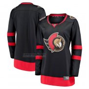 Camiseta Hockey Mujer Ottawa Senators Primera Breakaway Negro