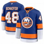 Camiseta Hockey New York Islanders Matthew Schaefer Primera Premium Azul