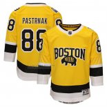 Camiseta Hockey Nino Boston Bruins David Pastrnak 2026 Stadium Series Premier Oro