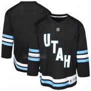 Camiseta Hockey Nino Utah Mammoth Primera Replica Negro