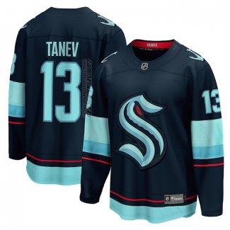 Camiseta Hockey Seattle Kraken Brandon Tanev Primera Premier Breakaway Azul