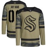 Camiseta Hockey Seattle Kraken Personalizada Military Appreciation Team Autentico Practice Camuflaje Camiseta Hockey Seattle Kraken Personalizada Military Appreciation Team Autentico Practice Camuflaje