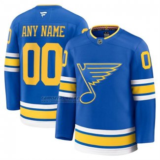 Camiseta Hockey St Louis Blues Primera Premium Personalizada Azul1