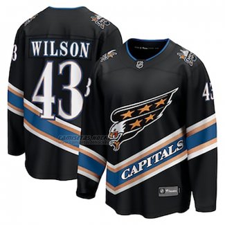 Camiseta Hockey Washington Capitals Tom Wilson Alterno 50th Anniversary Premier Breakaway Negro