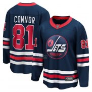 Camiseta Hockey Winnipeg Jets Kyle Connor Alterno Breakaway Azul