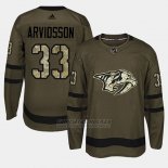 Camiseta Nashville Predators Viktor Arvidsson Camo Salute To Service