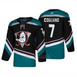 Camiseta Anaheim Ducks Andrew Cogliano Alternato 25th Aniversario Adidas Autentico Negro