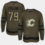 Camiseta Calgary Flames Micheal Ferland Camo Salute To Service