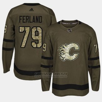 Camiseta Calgary Flames Micheal Ferland Camo Salute To Service