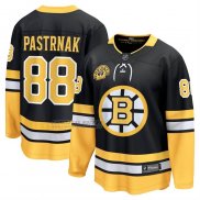 Camiseta Hockey Boston Bruins David Pastrnak 100th Aniversario Premier Breakaway Negro