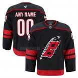 Camiseta Hockey Carolina Hurricanes Primera Autentico Pro Personalizada Negro