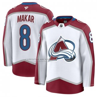 Camiseta Hockey Colorado Avalanche Cale Makar Segunda Blanco