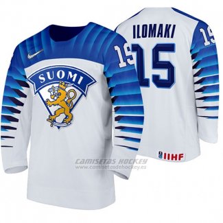 Camiseta Hockey Finlandia Arttu Ilomaki Home 2020 IIHF World Championship Blanco