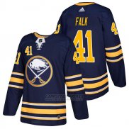 Camiseta Hockey Hombre Autentico Buffalo Sabres 41 Justin Falk Home 2018 Azul