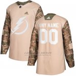 Camiseta Hockey Hombre Tampa Bay Lightning Camo Autentico 2017 Veterans Day Stitched Personalizada