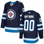 Camiseta Hockey Hombre Winnipeg Jets Primera Personalizada Azul