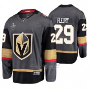 Camiseta Hockey Vegas Golden Knights Marc Andre Fleury Stanley Cup Playoffs Breakaway Jugador Negro