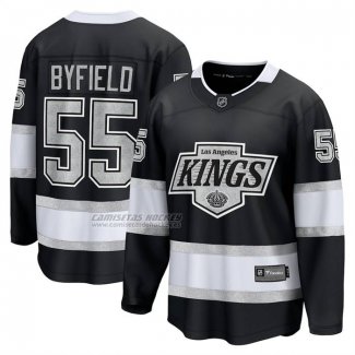 Camiseta Hockey Los Angeles Kings Quinton Byfield Primera Breakaway Negro