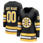 Camiseta Hockey Mujer Boston Bruins Primera Breakaway Personalizada Negro1