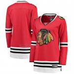 Camiseta Hockey Mujer Chicago Blackhawks Primera Breakaway Rojo