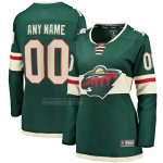 Camiseta Hockey Mujer Minnesota Wild Primera Breakaway Personalizada Verde