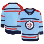 Camiseta Hockey Nino Winnipeg Jets Aniversario Premier Azul Claro
