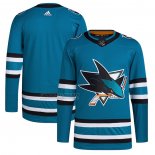 Camiseta Hockey San Jose Sharks Primera Autentico Verde