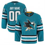 Camiseta Hockey San Jose Sharks Primera Pro Personalizada Verde