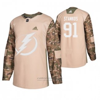 Camiseta Hockey Tampa Bay Lightning Steven Stamkos Veterans Day Camuflaje