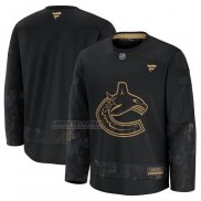 Camiseta Hockey Vancouver Canucks 2024 Military Appreciation Negro