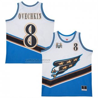 Camiseta Hockey Washington Capitals Alexander Ovechkin Maxxed Out Fashion Blanco